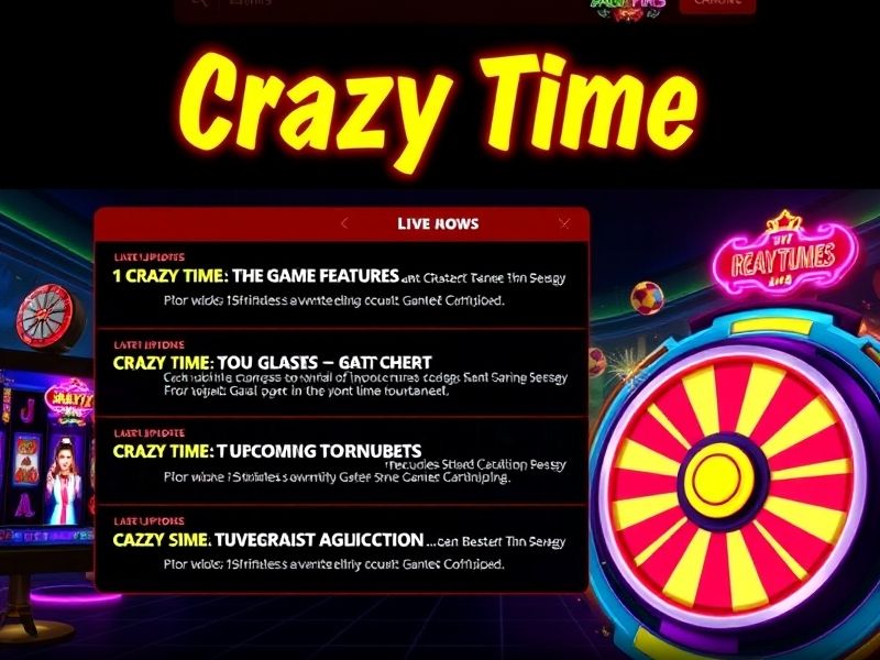 Find the best strategies, reviews, and updates for playing Crazy Time casino online. Learn how to maximize bets, discover top bonuses, and master the game.